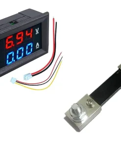 0.28 inch DC 100V 100A LED Digital Ammeter-Voltmeter With Shunt